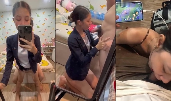 Sex Viet Nhân viên văn phòng đã mặc váy đi làm vẫn đòi thêm hiệp nữa